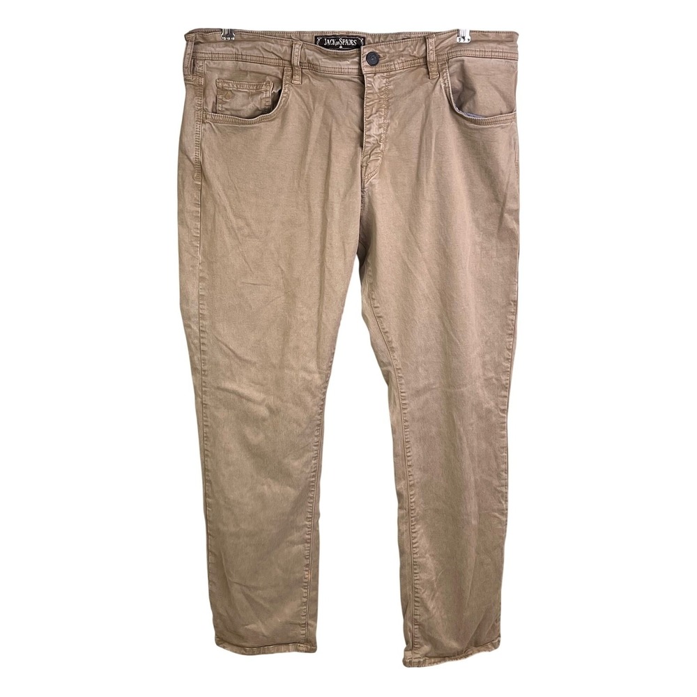 Jack Of Spades High‎ Roller Khaki Comfort Fit Straight Leg Pants 38x32 Men's